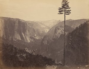 Valle de Yosemite desde la Mejor Vista General de Carleton E. Watkins